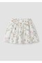 Organic Floral White Summer Baby Girl Skort Skirt
