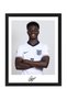 Bukayo Saka, England, Euro 2024, Soccer Gift , Autographed Poster with Frame 30x40cm