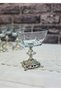 Karen 6 Piece Metal Cast Iron Bowl Set with Metal Cast Iron Legs 300Cc Magnolia&Snack&Ice Cream Bowl - 4
