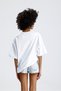 White Oversize Short Sleeve Tshirt - 3