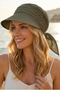 Women's Safari Tie-Up Brim Bandana Beach Hat - 7
