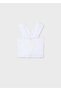 Girl's Strappy Tshirt White - 3