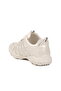 White Stone Embroidered Lace-Up Women's Sneakers - 4