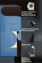 Sdt Minimalist Modern Abstract Patterned Black Blue Stylish Woven Base Decorative Carpet Sdt1377 - 6