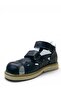 724 Full Orthopedic 100% Genuine Leather Boys' Preschool Navy Blue Corseted Sandals - 4