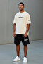 Men's 100% Cotton Oversize T-Shirt Shorts Set Printed Streetwear Combination - 3