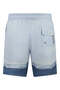 Men's Regular Fit Logo Detailed Marine Pattern Quick-Drying Blue Swim Shorts - 4