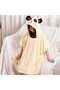 Kids Hooded Cape Towel with Cartoon Design – Yellow – Stitched Both Sides – 4-5 Years - 6