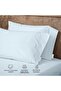 3PC Flat Sheet With 2 Pillowcase - 240x260cm Sky Blue Supersoft Wrinkle Free Bed Sheet - 5