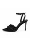 Women's Thin Heeled Ankle Strap Evening Dress Shoes with Stone Detail, Stylish Evening & Special Occasion Heeled Shoes - 6