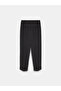 72694 Curled Leg Pleated Trousers-Black - 6