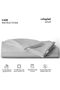 3PC Flat Sheet With 2 Pillowcase - 240x260cm / 94''x 102'' Grey Supersoft Wrinkle Free - 6