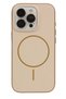 Urr Lamda Matte Ibeats Magsafe Cover Compatible with iPhone 16 Pro - Gold - 5