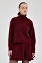 Stylish Design Premium Textured High-Neck Sweater and Pleated Mini Skirt Two-Piece Combination Set - 2