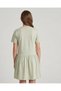Senior Girls Green Printed Dress - 2
