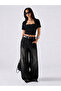Black Lace Detailed Strapless Crop Top and Bolero Two-Piece Set - 4
