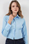 20231 Slim Fit Poplin Shirt - Blue - 5