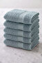 Set of 6 Maya Hand Towels 50X90 cm - Mint 100% Cotton