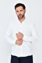 قميص رجالي أبيض بأكمام طويلة من White Dynamic Fit - 7