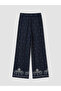 Nevavm Women's Patterned Trousers with Elastic Waist - 6