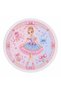 Pink Ballerina Princess Girl's Round Beach Towel 150 cm - 4