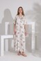 Angelique Bamboo Fabric Short Sleeve Long Ankle-Length Nightgown Dress 26231