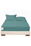 ® 3 Piece Fitted Sheet Set 180x200cm with 2 Pillow Cover King Size Bed Sheet (Teal)