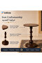 طاولة جانبية دائرية من الحديد الفاخر - مدمجة وأنيقة ومتعددة الاستخدامات لغرفة المعيشة وغرفة النوم والشرفة - 3