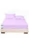 ® 3 Piece Fitted Sheet Set 160x200cm with 2 Pillow Cover Hotel Luxury Supersoft Twin Size Bed sheet Comfortable Lightweight Breathable Bedding Set Fits up to 30cm Deep Pocket(Light Purple)
