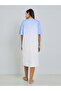 Blue Ombre Look Sleep T-Shirt Dress - 4