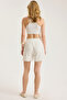 Embroidered Motif Cotton Shorts - 5