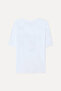 Men's White Printed Comfort Fit Crew Neck T-Shirt - 2
