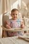Tribal Joy Waterproof Stain-Resistant Geometric Patterned Baby Food Bib with Pockets - Blw Compatible Wide Cut