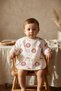 Savan Series Waterproof Long Sleeve Baby Food Bib - Stain-Resistant Supplementary Food Bib - with Lion Figure
