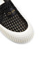 Woman's black knitted detailed slippers - 5