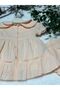 Baby Girl Ruffle Embroidered Dress - 100% Natural Cotton - Powder - 6