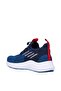 128 Orthopedic Unisex Children's Navy Blue/Red Elastic Knitwear Comfortable Sneaker - 3