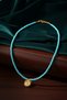 Turquoise Necklace with Sun Medallion