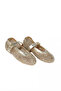 Gold Stone Leather Women's Ballerinas - 2
