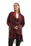 Red Florence Women's Leather Poncho - 6