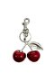 Women's Sparkling Cherry Bag Charm Keychain - 4