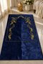 Hiig Store Embroidered Dowry Mat - Knee-Friendly / Orthopedic Fiber-Filled Prayer Mat 80X120 Size - 6 - Color - 2