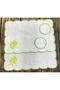 Mimoza Embroidered American Service Set 44X30 & Coaster Set 11X11 – White Cotton Textured 4-Piece Presentation Set - 8