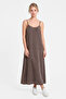 Adjustable Thin Strap Tencel Midi Dress