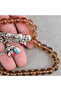 Heat-activated color-changing genuine zultanite stone metal-embellished sphere-cut 9mm prayer beads - 5