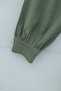 Buttoned Front Shirt Collar Tie-Waist Long Modal Tunic -Khaki - 4