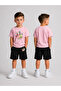 Boy's T-Shirt and Shorts Set Printed Summer Cotton Comfortable Fit Combination