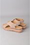 Seç 4094 genuine leather wedge heel sandal (heel height: 4.5cm) mink suede - 6