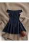 Madonna Yaka Premium Denim Mini Dress