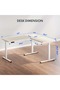 Electric Height Adjustable L-Shaped Standing Desk 63 x 55 Inch Reversible Corner with Memory Presets and Anti-Collision System Ergonomic Sit Stand Workstation for Home and Office - Maple - 3